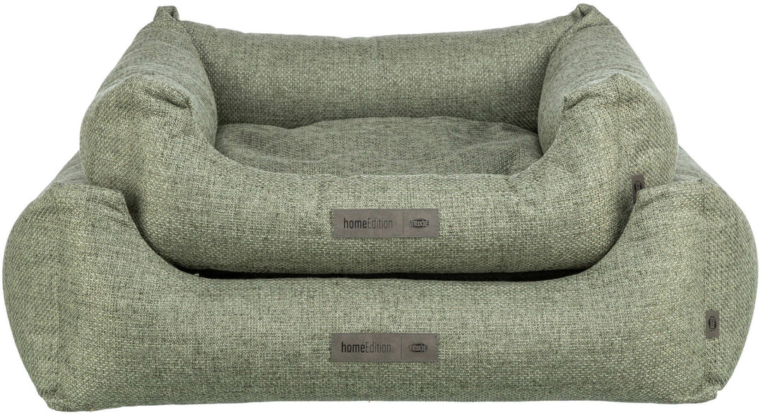 Matteo bed, square, 80 x 60 cm, olive green