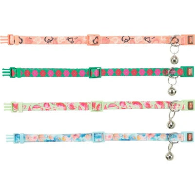 41435 - Cat collar, Flower power 19-31cm/10mm Various