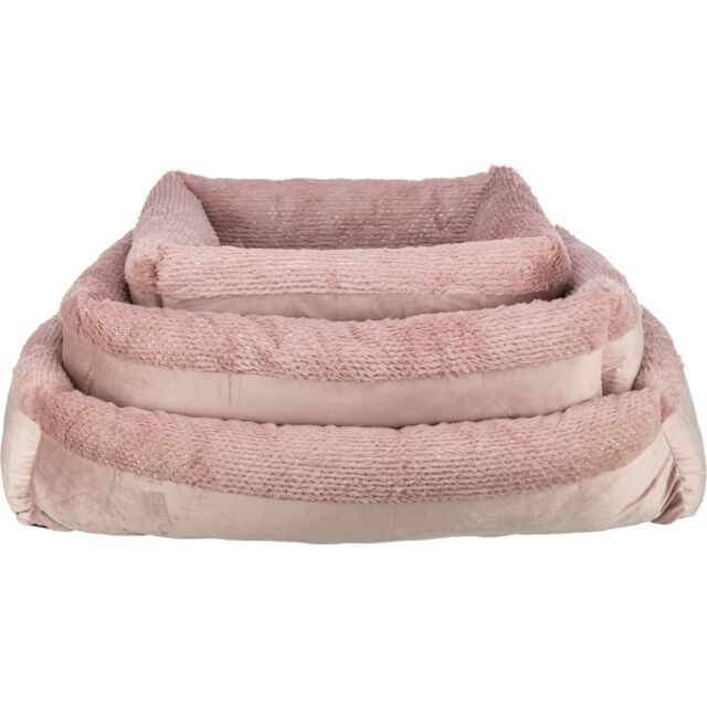 Xmas Livia soft bed, square, Antique Pink