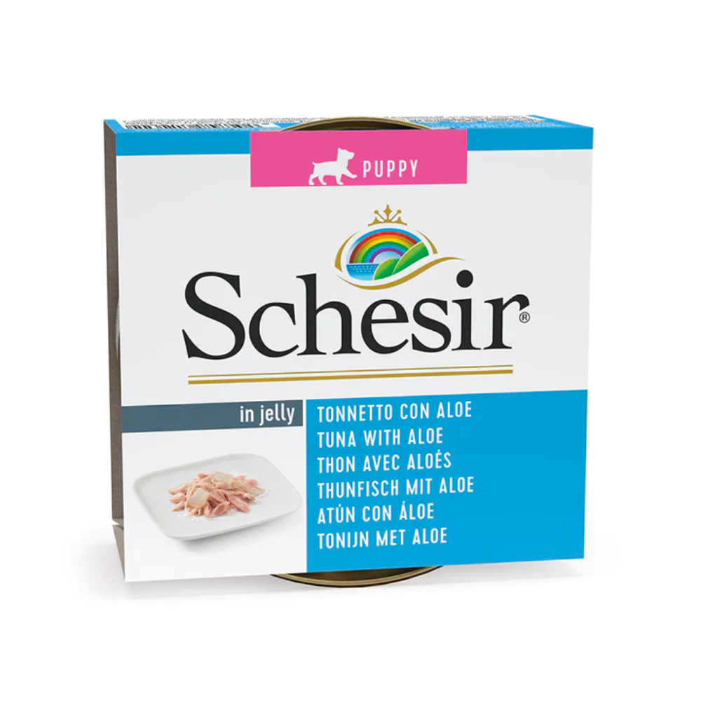 Schesir Dog tin 150g - Tuna with Aloe Puppy