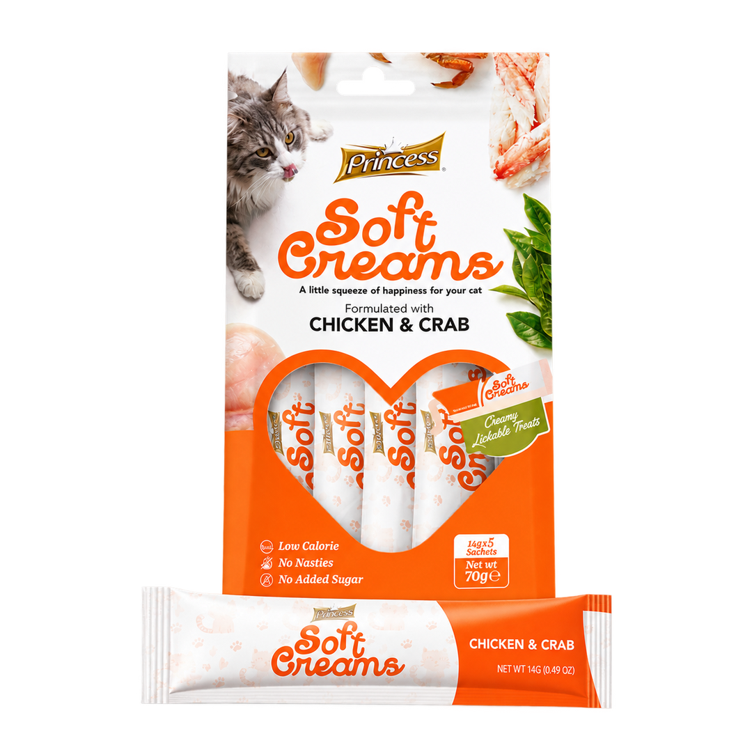 Princess Lickable Chicken &amp; Crab 14grX5