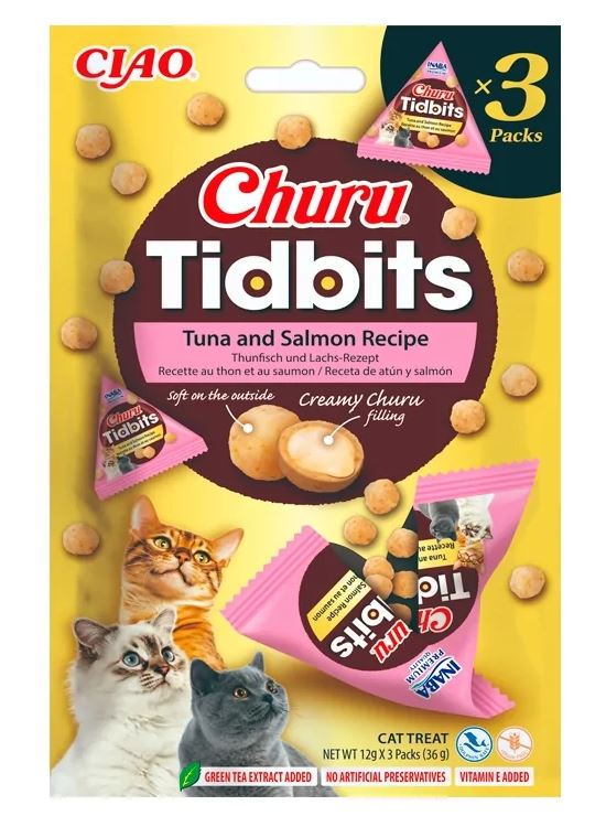 Churu Tidbits 3pack Tuna & Salmon
