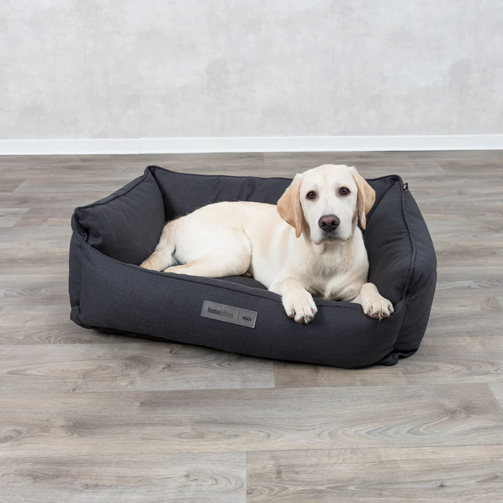 Farello bed, square, black