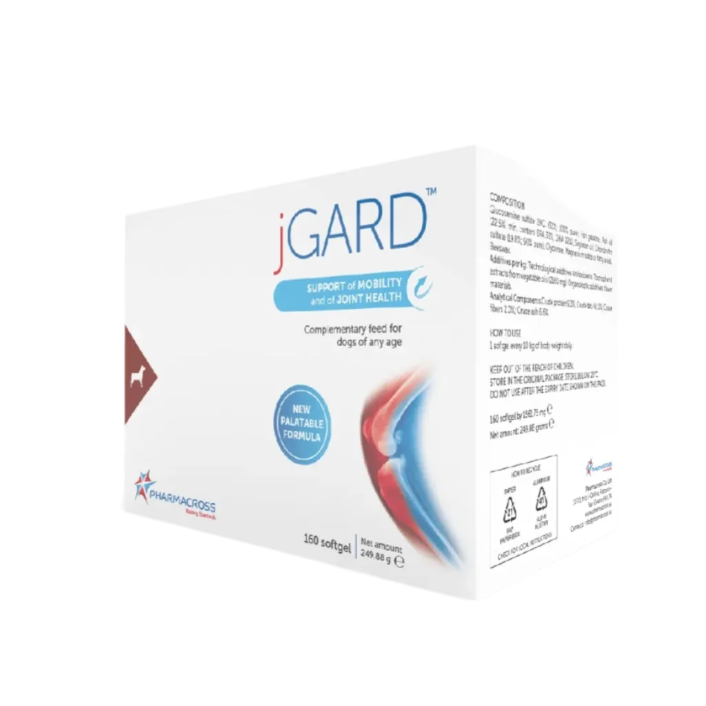 JGard complementary feed for dogs 160 caps