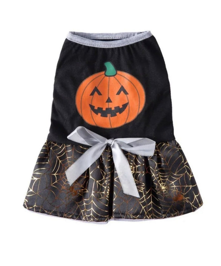 Halloween Gold Web Dress