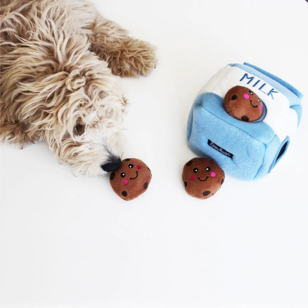 Zippy Paws Burrow - Milk and Cookies