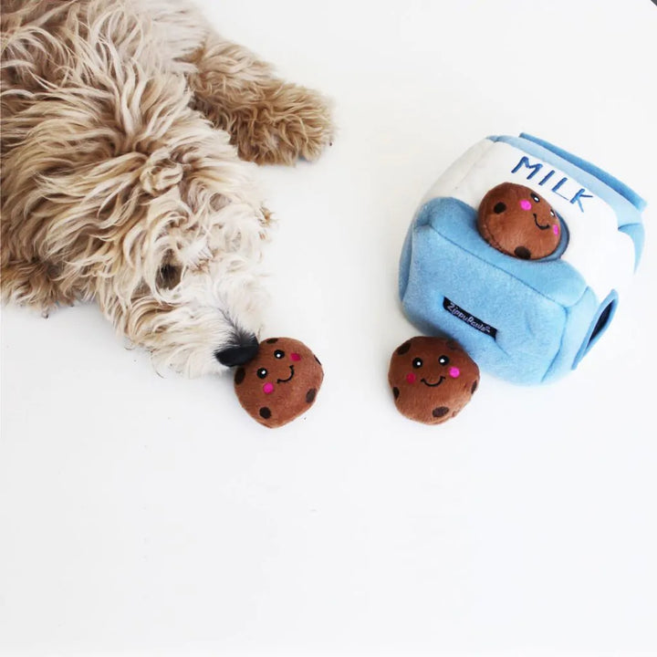 Zippy Paws Burrow - Milk and Cookies