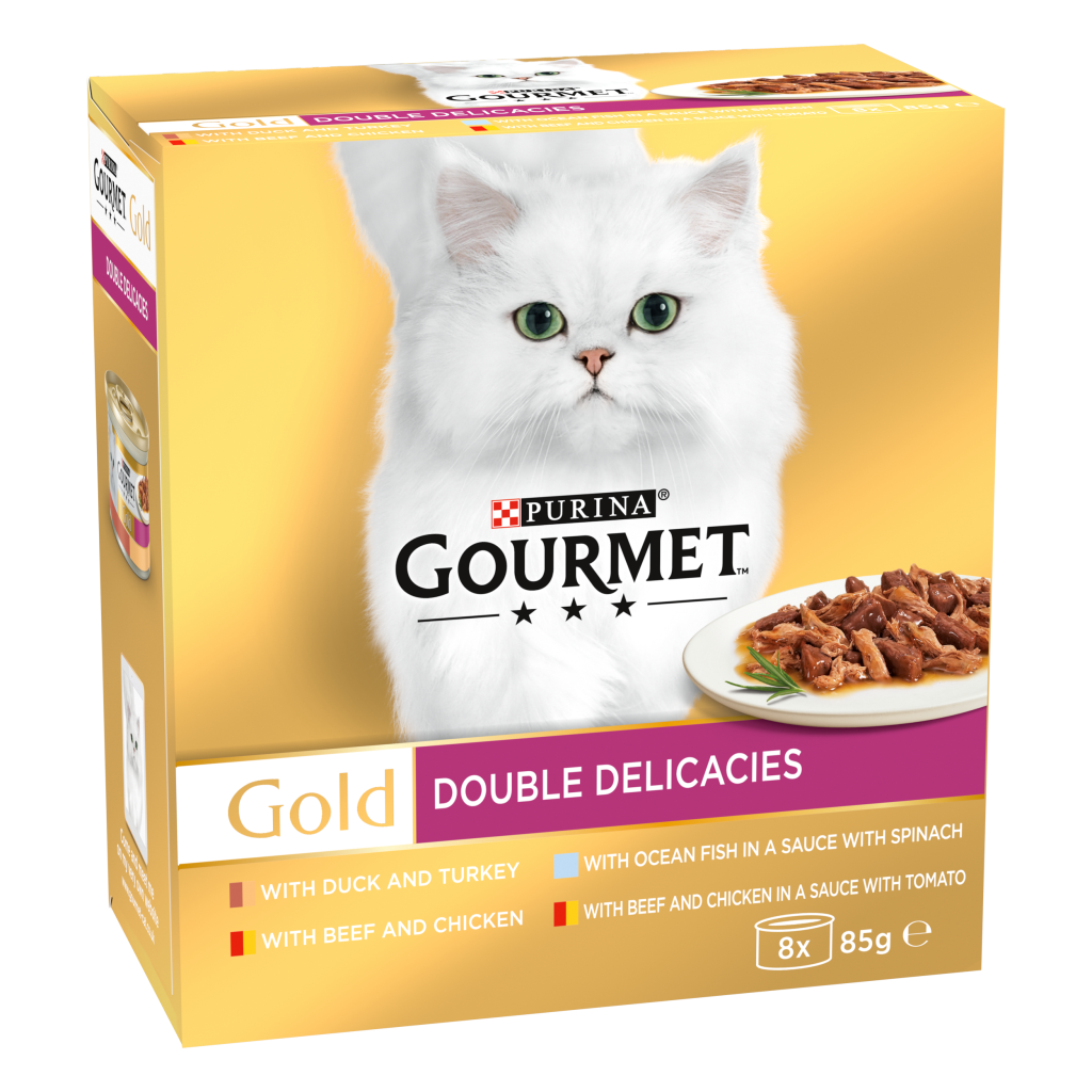 Gourmet Gold tins Double Delicacies, 8 Pack (8 x 85g)