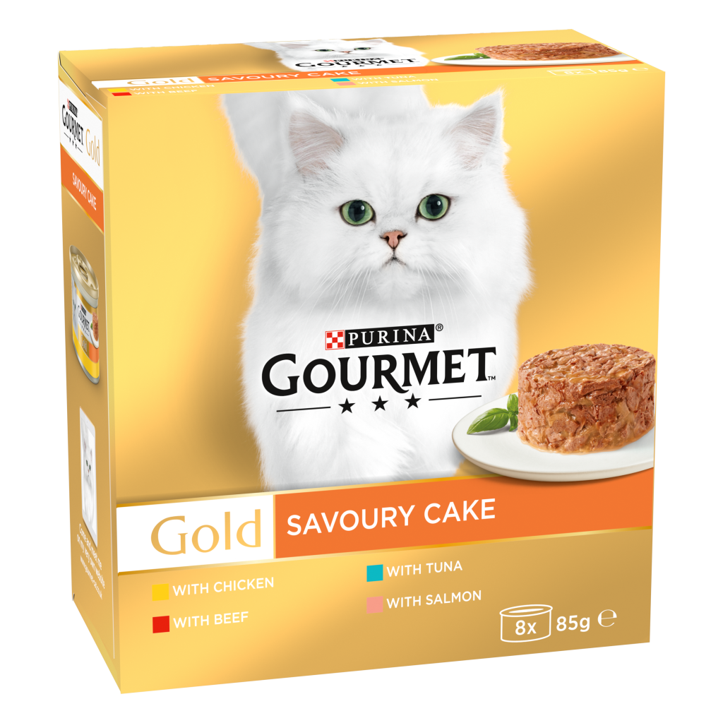 Gourmet Gold tins savoury cake, 8 pack
