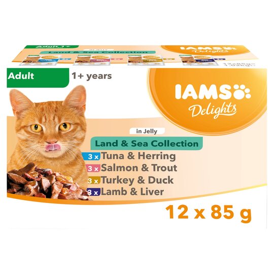 IAMS DELIGHTS Land & Sea Collection, 12 Pack