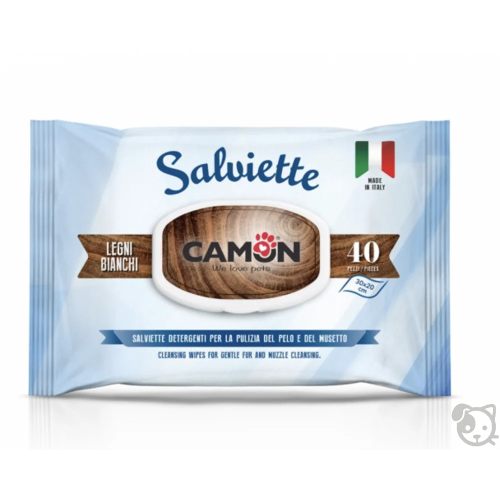 Camon wipes white wood 40pcs
