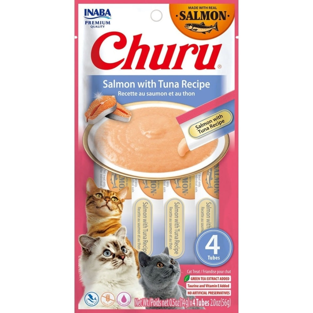 Churu - Salmon & Tuna Recipe, 4 pc
