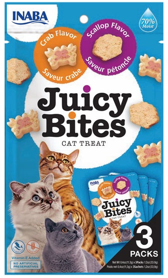Inaba Juicy Bites cat treats - Clam & Scallop