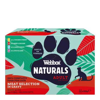 Webbox Natural Meat in Gravy Selection, 8 Pack