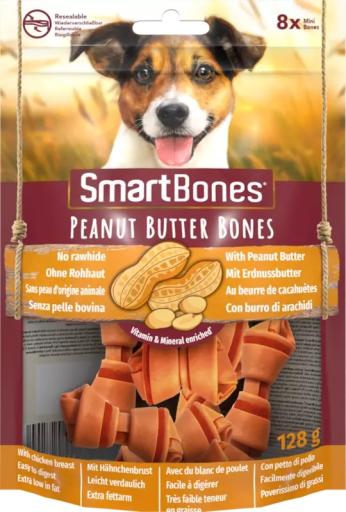 Smart Bones Peanut Butter Bones Mini (x8) , 128g