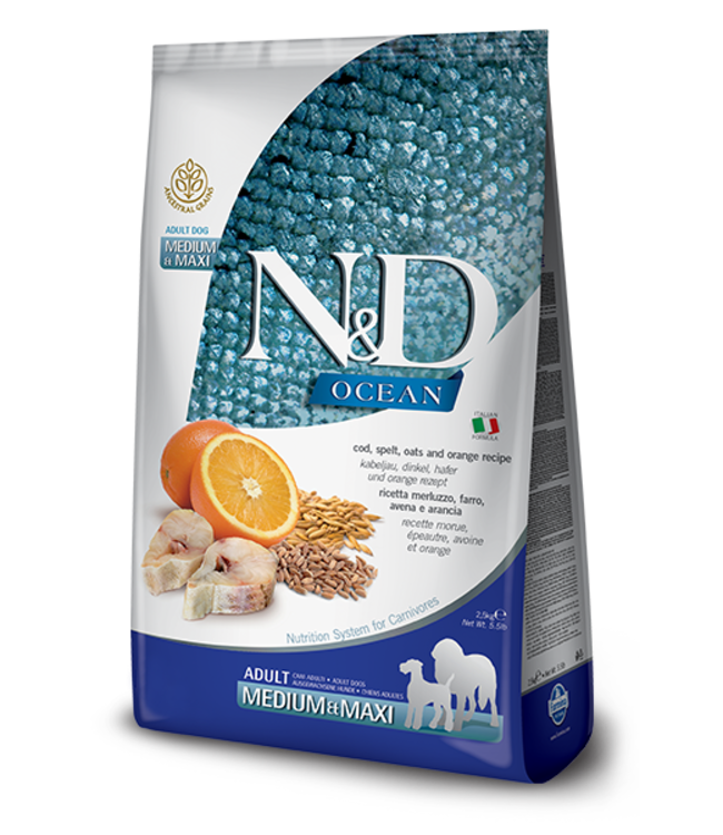 N & D Ancestral Grain Ocean Adult Med/Maxi Cod