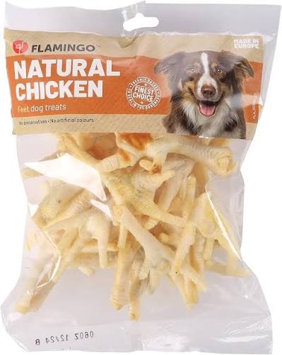 Flamingo Nature Snack Chicken Feet White 200gr