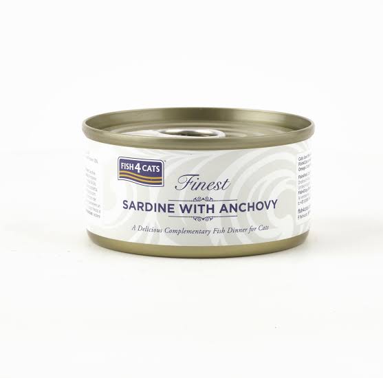 Fish4cats finest Sardine with Anchovy 70g Tin