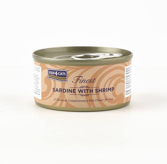 Fish4cats finest Sardine with Shrimp 70g Tin