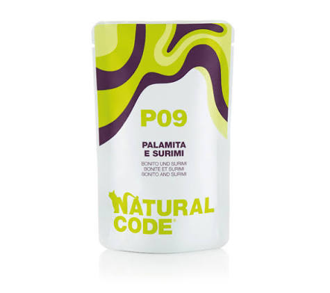 Natural Code Adult Cat 70g, P09 - Bonito &amp; Surimi