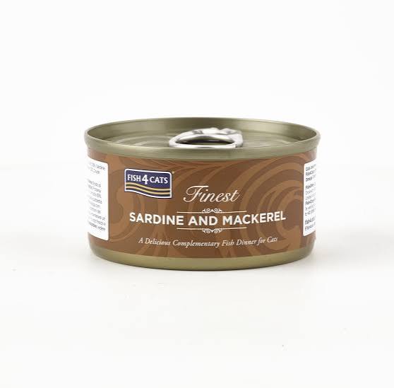 Fish4cats finest Sardine with Mackerel 70g tin
