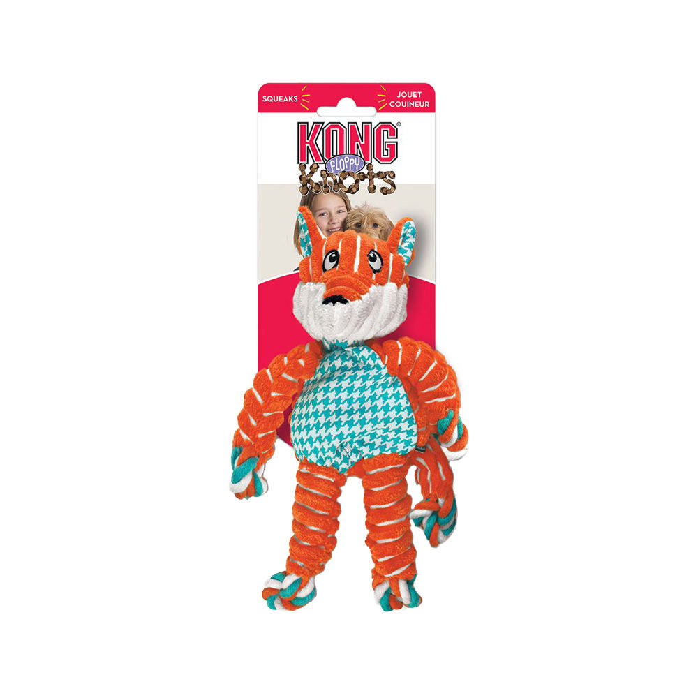 KONG Floppy Knots Dog Toy - Fox S/M