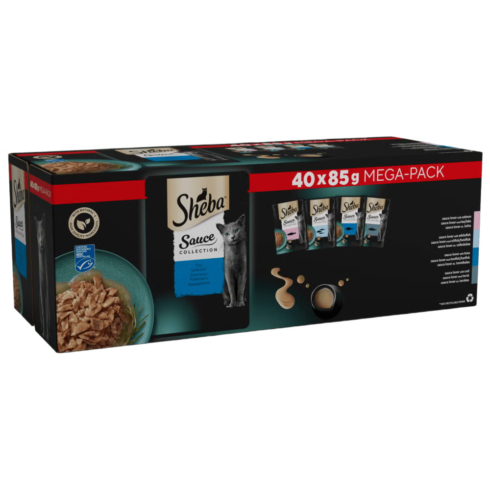 Sheba Cat Food Delice with fish 40 Pack