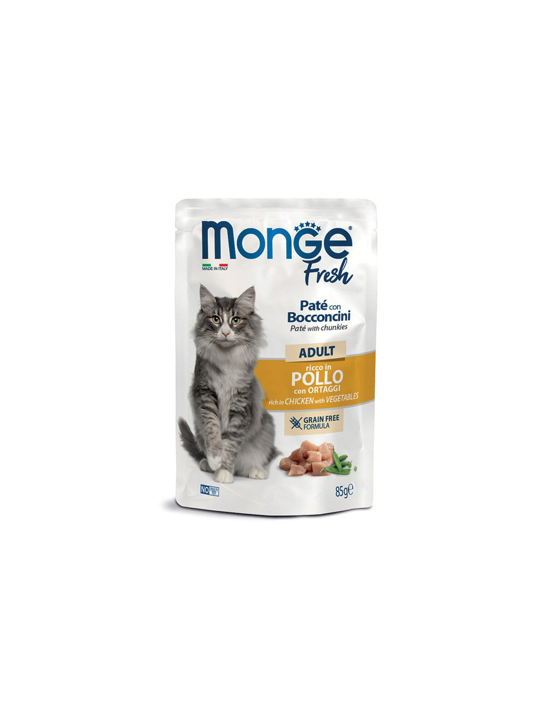 Monge Adult Pouches Fresh Chicken/Veg - 85g