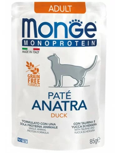 Monge Cat Pouch Mono Duck 85g