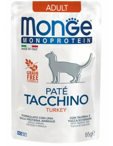 Monge Cat Pouch Mono Turkey 85g