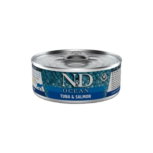 N&D cat tin Ocean Tuna & salmon, 80g