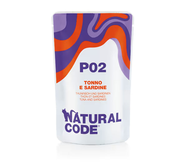 Natural Code Adult Cat 70g, P02 - Tuna &amp; Sardines