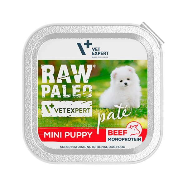 Raw Paleo Mini Puppy Beef, 150g Foil