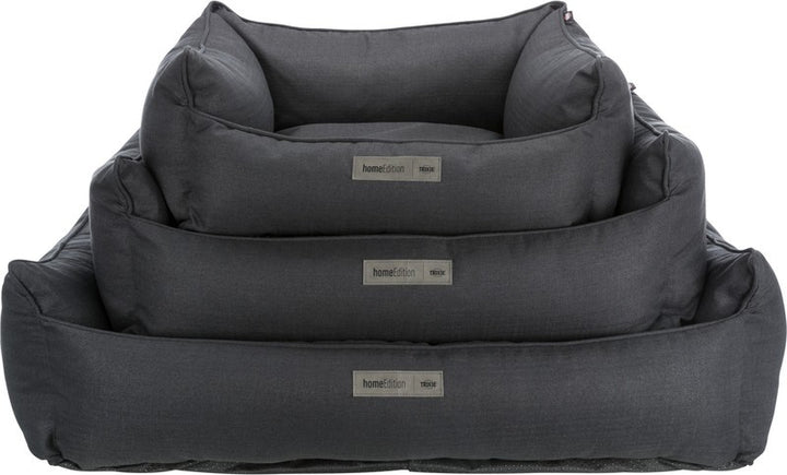 Farello bed, square, black