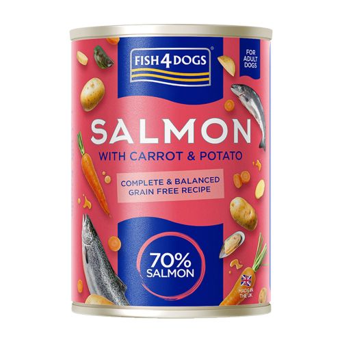 Fish4dogs Finest Complete salmon Carrot & Potato 395g Tin