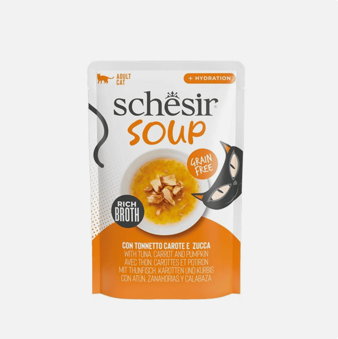 Schesir Cat Soup 40g - Tuna,Carrot & Pumpkin