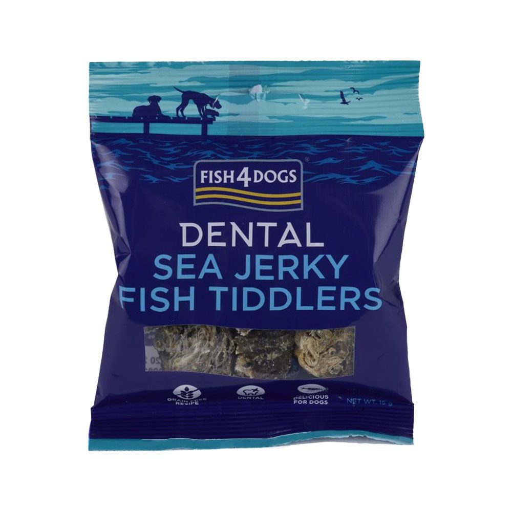 Fish4Dogs Dental Sea Jerky fish tiddlers, 115g