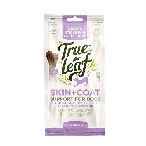 True Leaf Hemp dog Dental Sticks - Skin & Coat, 100g