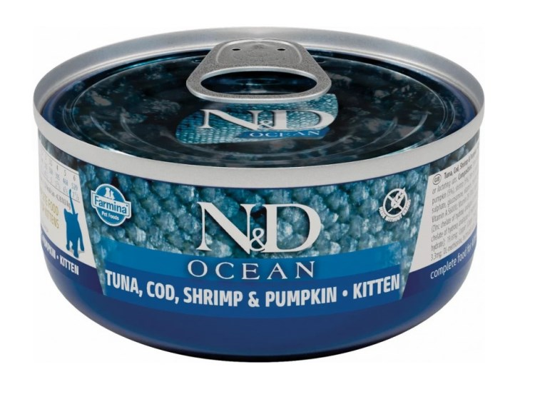 N&D cat tin Prime Kitten Tuna & Cod, 70g