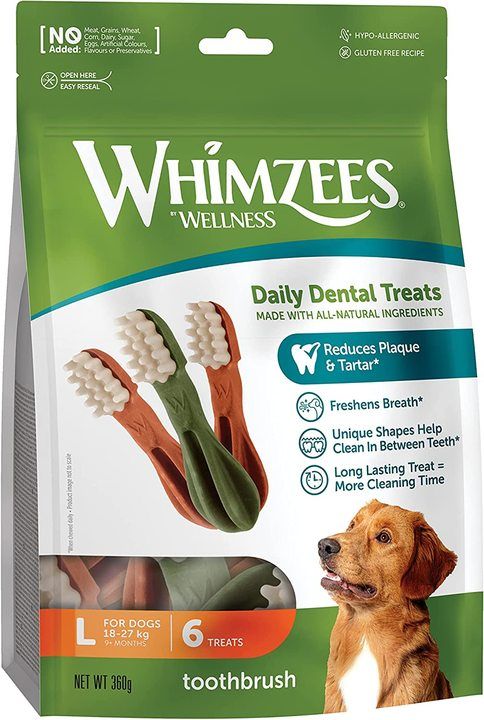 Whimzees Tooth Brushes Large - (6pc)