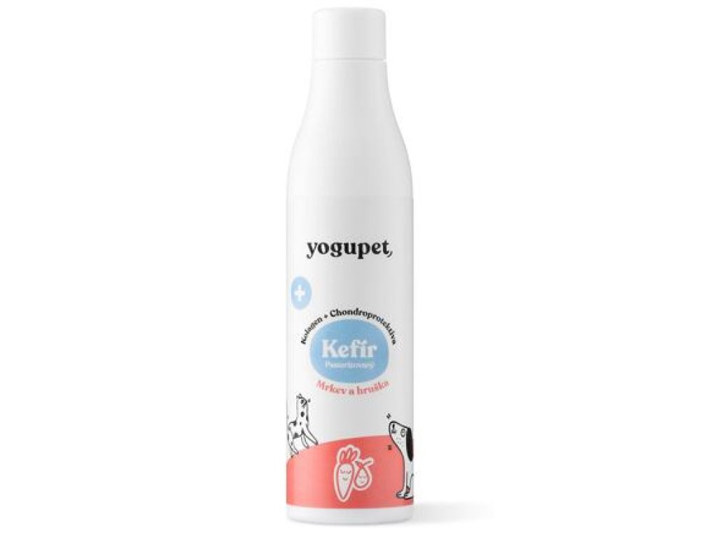 Yogupet Kefir for dogs and cats with joint nutrition – with pear and carrot 200ml