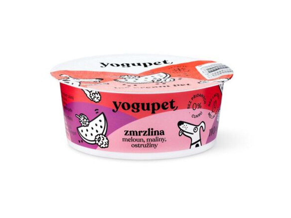 Yogupet ice cream for dogs and cats – with watermelon, raspberry and blackberry  110g