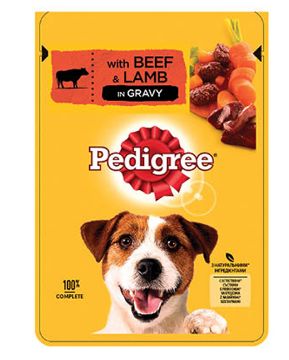 Pedigree vital pouches Beef and liver in gravy (singles), 100g