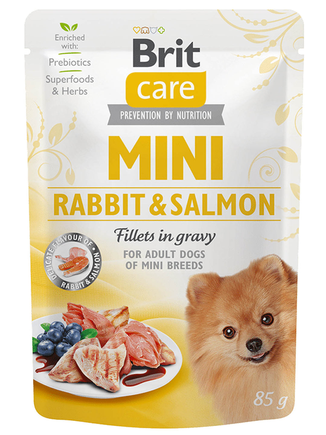 Brit Care Mini Adult Dog Pouches Rabbit Salmon –