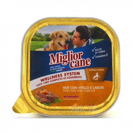 Migliorcane alutray with veal and carrots
