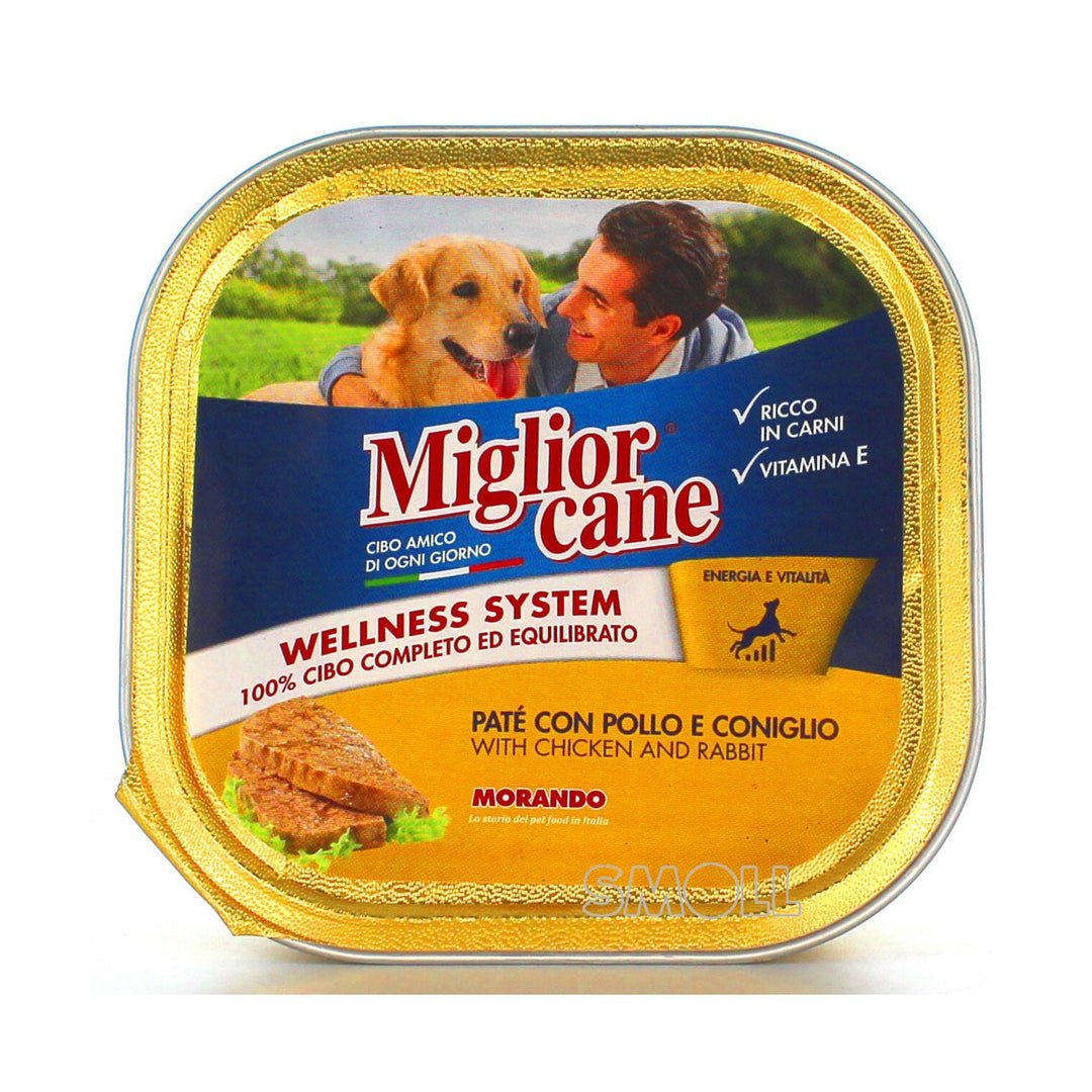 Migliorcane  alutray with chicken and rabbit