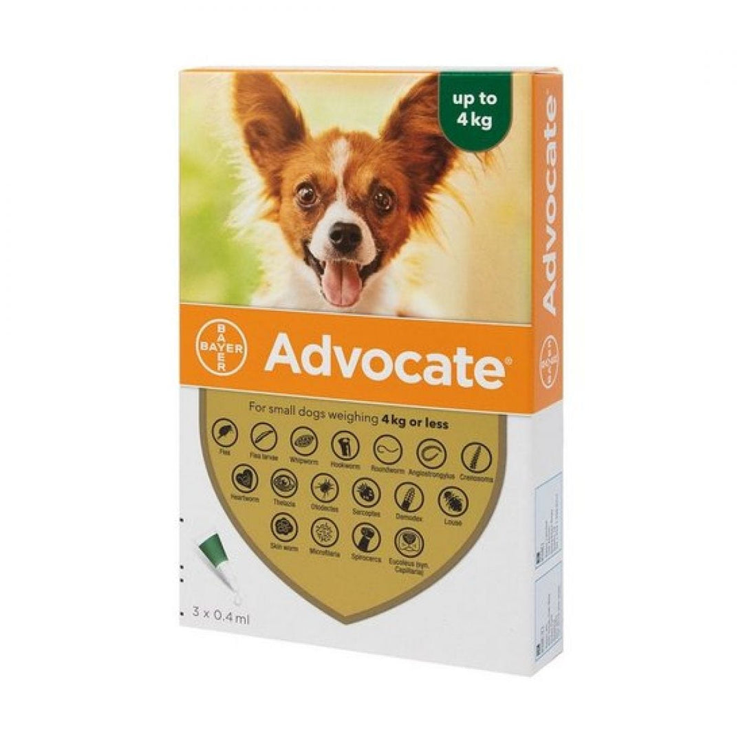 Bayer Advocate Dogs - Up to 4 Kgs