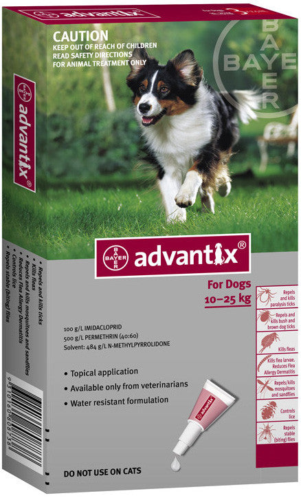 Bayer Advantix Dogs - 10 Kgs to 25 Kg