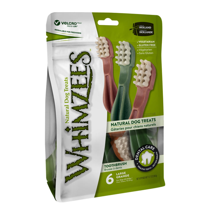 Whimzees Tooth Brushes Large - (6pc)