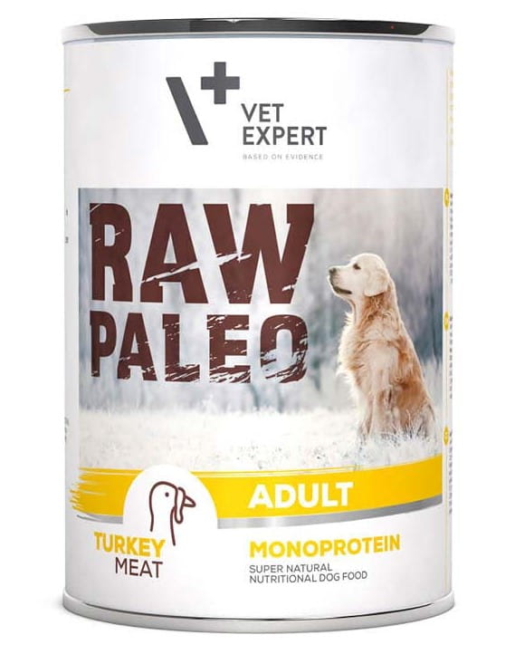 Raw Paleo Mono Protein tin 400g - Adult (Turkey)